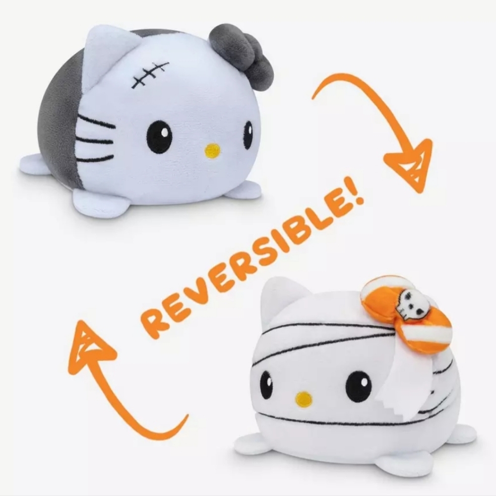 TeeTurtle Sanrio Hello Kitty Zombie & Mummy Reversible Plush
